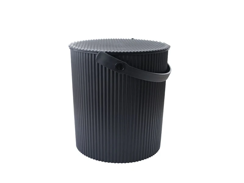 Hachiman Omnioutil Bucket LL, Food Safe (Tested), Free from Toxins and Plasticisers, Frost Resistant to -20°C and Heat up to 120°C, Load up to 150kg, Black - Image 1