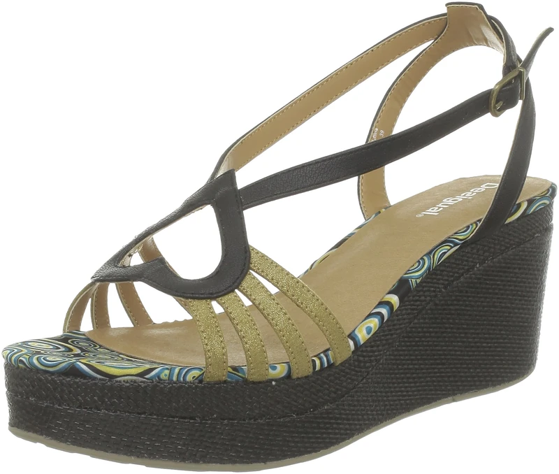 Desigual Women's Sam Dark Blue Wedges 31Ss227506241 7 UK, 41 EU - Image 1