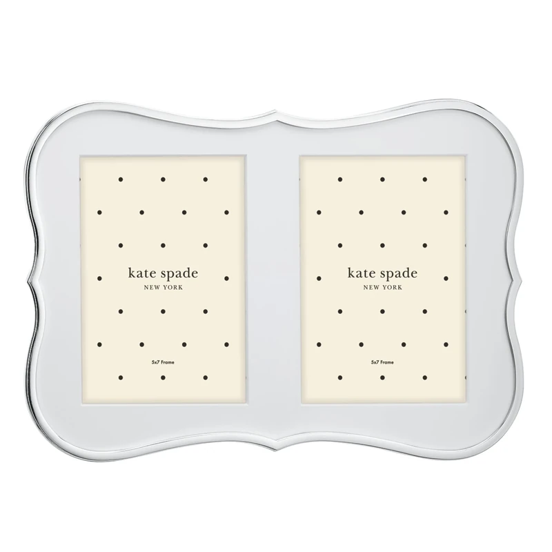 kate spade new york Crown Point Double 5" X 7" Frame, 2.60 LB, Silver