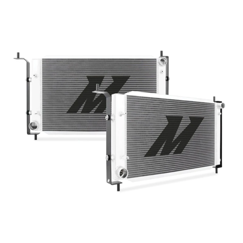 Mishimoto MMRAD-MUS-96B Bracketed Aluminium Radiator Compatible With Ford Mustang Manual 1996 Silver