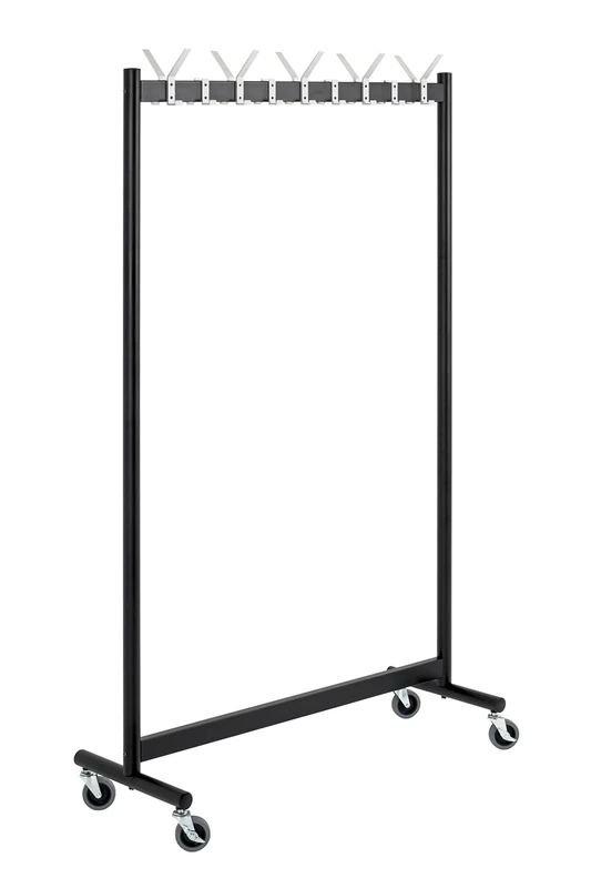 HAKU Möbel Wardrobe Alu, Black, Aluminum, Metal - Size: W 103 cm X H 174 cm X D 39 cm, Style: Modern