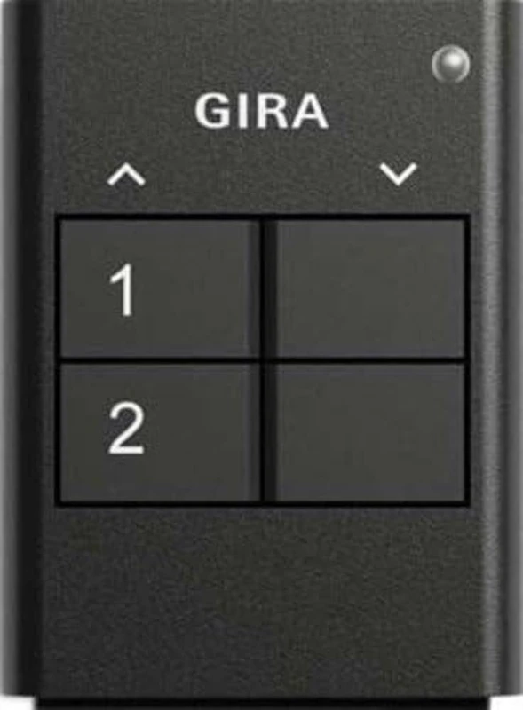 GIRA 535210 Remote Control 2 Gang Gira Enet Anthracite - Image 1