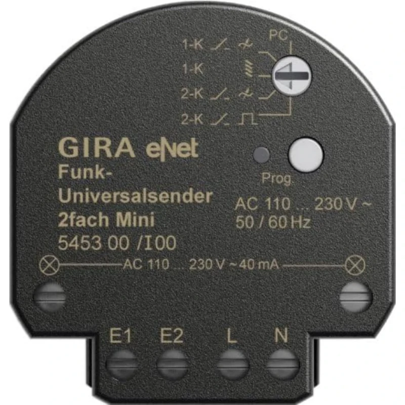 GIRA 545300 Wireless Universal Transmitter Mini Dual Enet