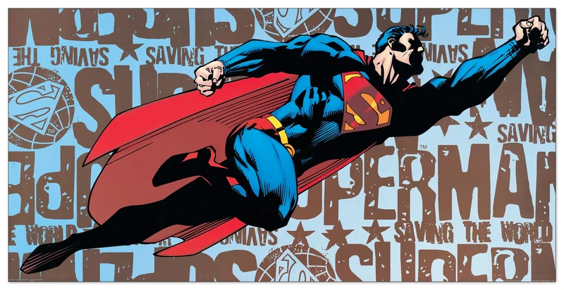 Artopweb Dc Comics Saving The World Decorative Panel, Multi-Colour - Image 1
