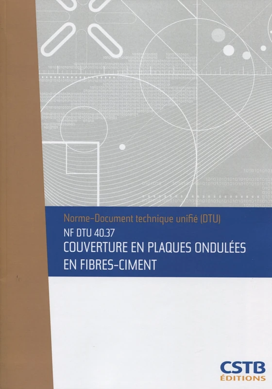 NF DTU 40.37 Couverture en plaques ondulées en fibres-ciment. Nouvelle formule