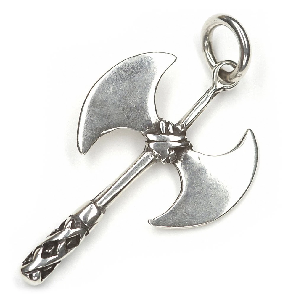 Double Axe Pendant 925 Sterling Silver Jewellery, Measure: 4 cm in the Length