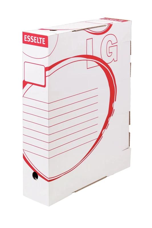 Esselte Standard 80 mm Spine Transfer File for Foolscap Lever Arch Files - White (Pack of 25)