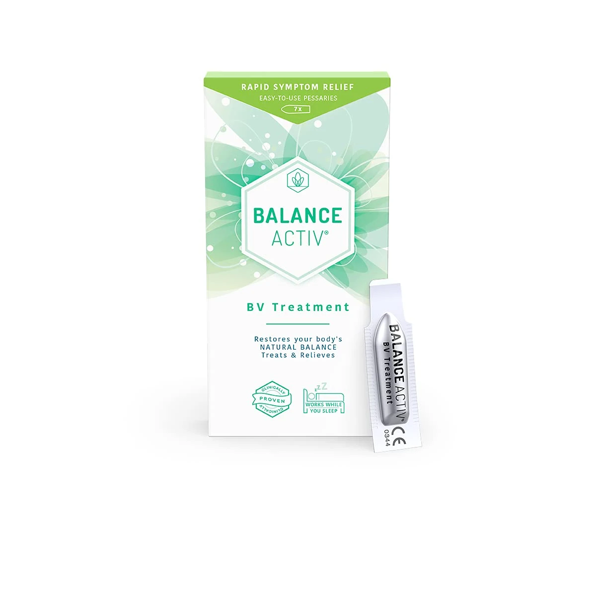 Balance Activ BV Pessaries, Bacterial Vaginosis Treatment for Women, Works Naturally to Rapidly Relieve Symptoms of Unpleasant Odour, Discomfort & Discharge, 1 Pack