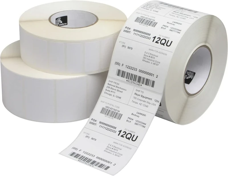 Zebra 2740 Labels, 76 mm, Box of 4, 2100 Labels, 25 mm, Box of 12