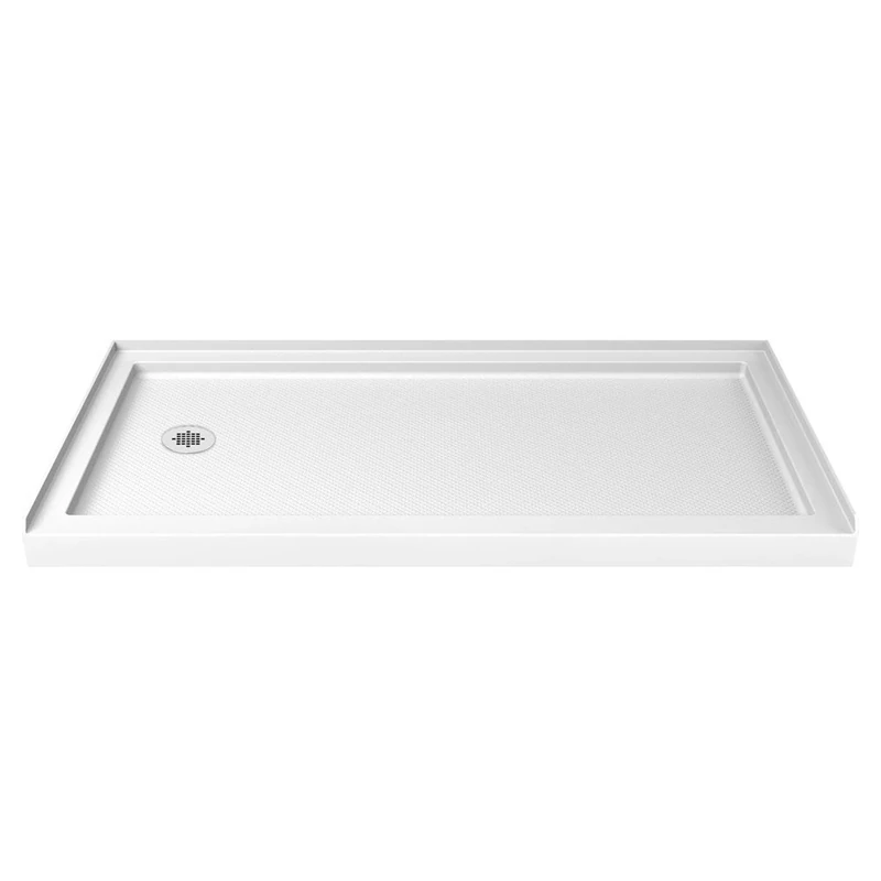 Dreamline Dlt-1136601 Slimline 36-Inch X 60-Inch Single Threshold Shower Base, White
