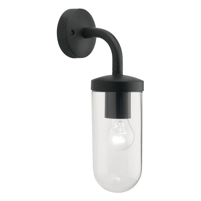 Astro Tressino Outdoor Wall Light - IP44 Rated - (Textured Black), E27/ES Lamp, Designed in Britain - 1193004-3 Years Guarantee