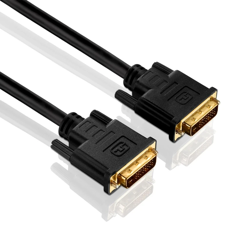 PureLink PureInstall Series DVI Cable Dual Link with 24-Carat Gold Plated Precision Contact Pins 2560 x 1600. 24+1-Pin DVI-D male to 24+1-Pin DVI-D male). High-purity OFC copper conductor. Triple shielded 100 % tested for use in professional AV environments.