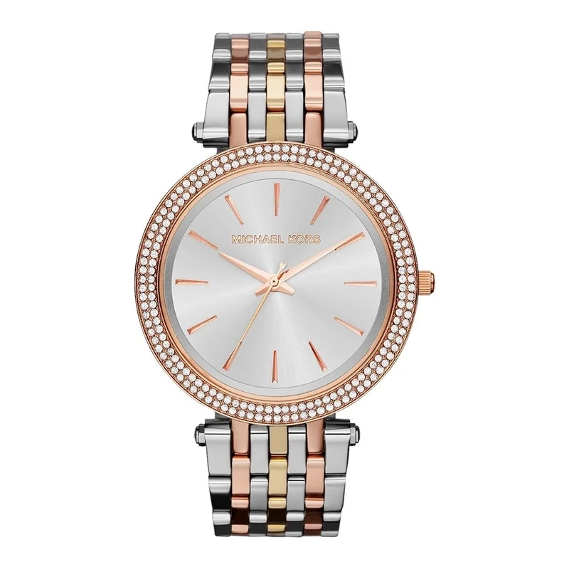 Michael Kors MK3203 Ladies Darci Tri Tone Watch