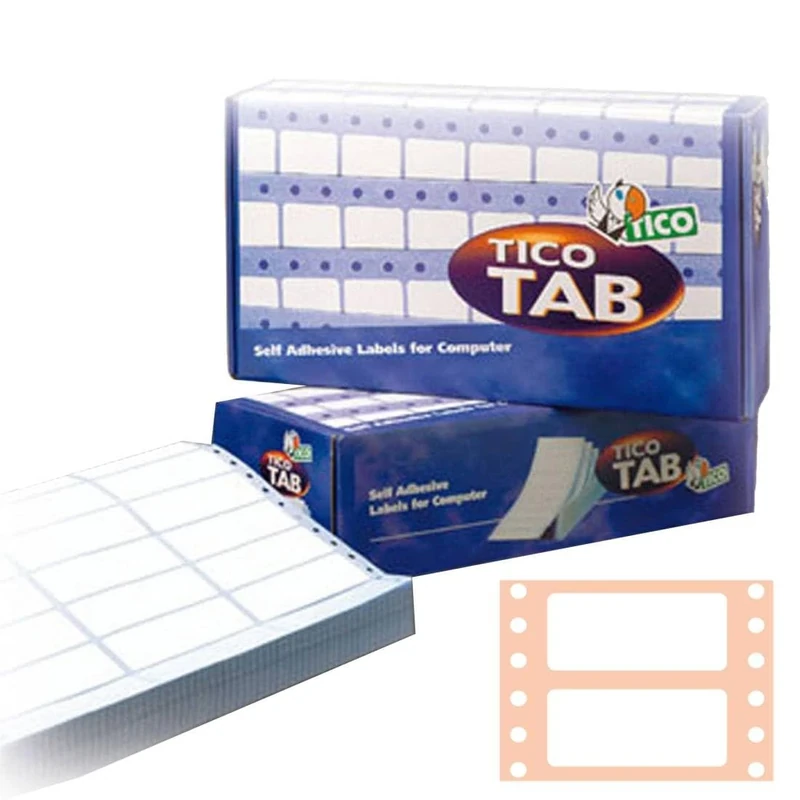 TICO 947932 Adhesive Labels 500 Sheets Opaque White - Image 1