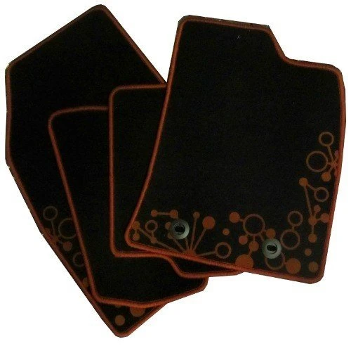 Ford 1507077 Velour Carpet Mats, Red