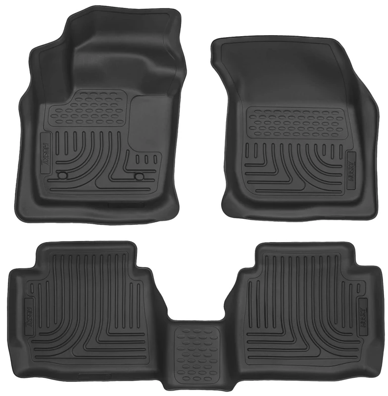 Husky Liners Weatherbeater | Fits 2013-2016 Ford Fusion, Fits 2013-2016 Lincoln MKZ, Front & 2nd Row Liners - Black, 3 pc. | 99751