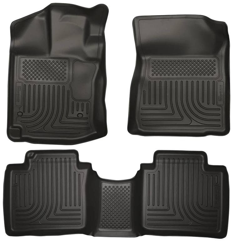 Husky Liners Fits 2012-14 Toyota Venza Weatherbeater Front & 2nd Seat Floor Mats,99541,Black