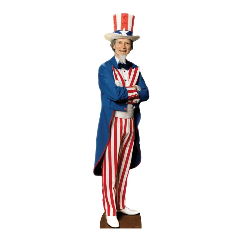 Star Cutouts SC379 Uncle Sam Cardboard Cutout – USA Theme Decoration, Party Display & Event Prop - Image 1
