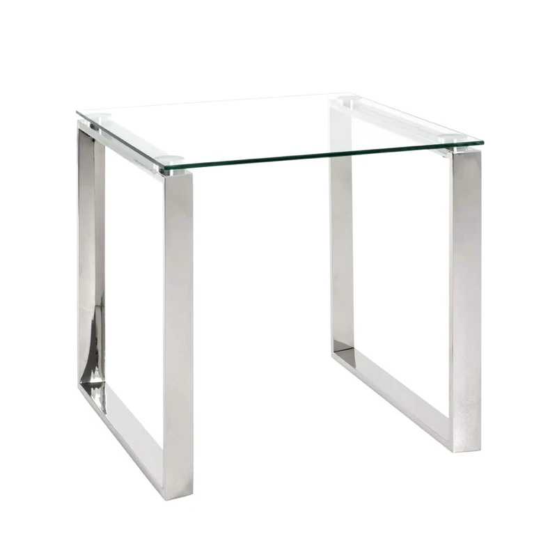 HAKU Möbel coffee table, stainless steel, W 55 x D 55 x H 55 cm
