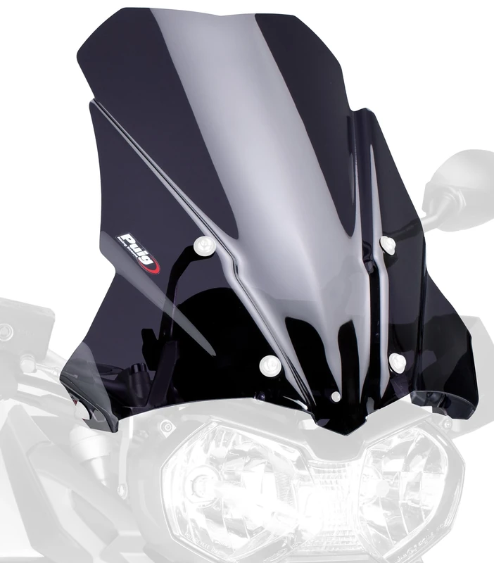 Puig 5652F Touring Windscreen, Dark Smoke, Medium