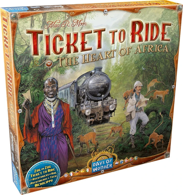 Days of Wonder | Ticket to Ride The Heart of Africa Board Game EXPANSION | Ages 8+ | For 2 to 5 players | Average Playtime 30-60 Minutes - Image 1