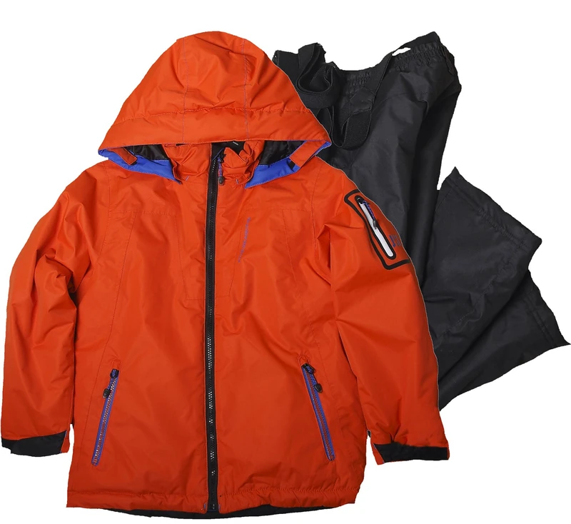 Five Seasons Boy's Mitch Ski Suit - Marigold/Black, 170/176 cm - Image 1
