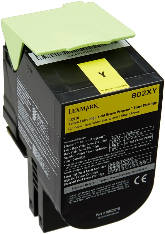 Lexmark 1886321 802XY Extra High Capacity Toner Cartridge - Yellow