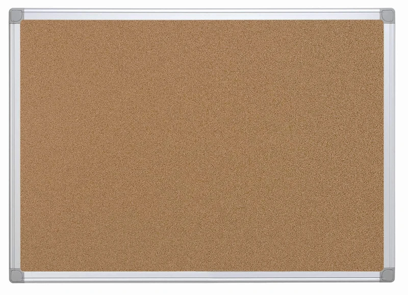 Q-Connect Slate Cork Aluminium Frame 90 x 60 cm