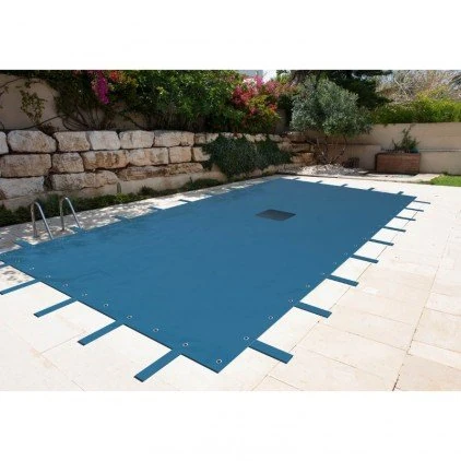 Provence Outillage 2505 Swimming-Pool Tarpaulin - Rectangular - 8 x 14 m,Gray Blue