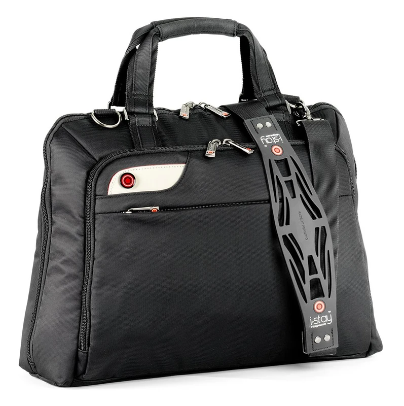 i-stay Ladies 15.6 – 16 inch Laptop Bag with Non-slip Shoulder Strap – Black