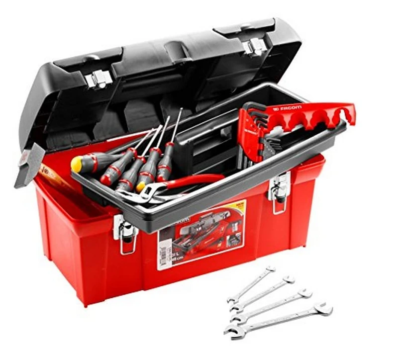 Facom TBX1M.PG Toolbox Polypropylene with 18 Tools
