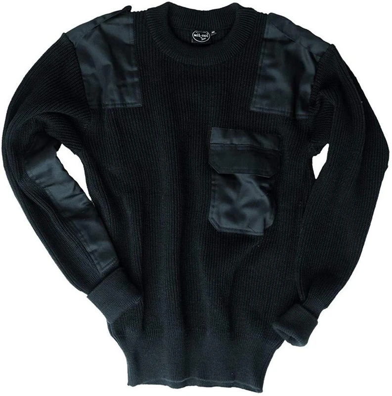 Mil-Tec German Pullover Sweater Black 58 - Image 1