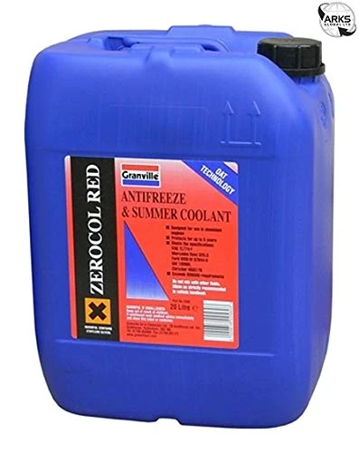 Granville 2560B Zerocol Antifreeze, 20 Liter, Red - Image 1