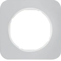 Hager r.1 – Frame r1 Aluminium 1 Element Polar White