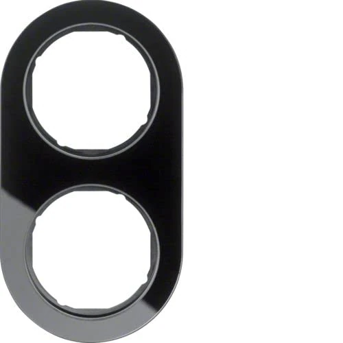 Hager R. Classic Frame rclassic 2 Elements Black Glass