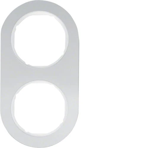 Hager R. Classic Frame rclassic Aluminium 2 Elements White Polar - Image 1