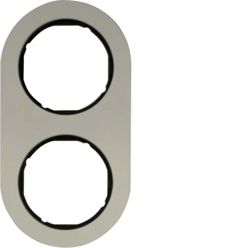 Hager R. Classic Frame rclassic Aluminium 2 Elements Black - Image 1