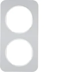 Hager R.1 – Framework R1 Aluminium 2 Elements White Polar