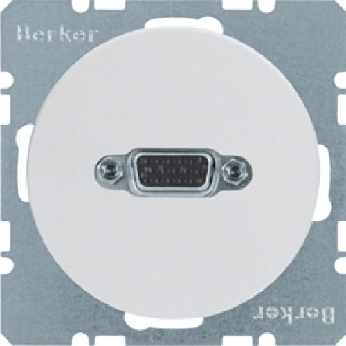 Hager 3315402089 – Toma VGA R1/R3 White Polar Brightness