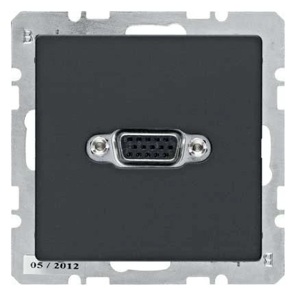 Hager – Toma VGA Q.1/q.3 Anthracite Velour