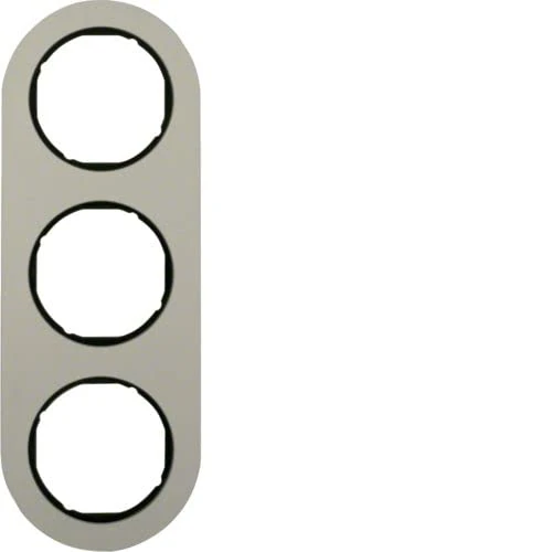 Hager R. Classic Frame rclassic Aluminium 3 Elements Black - Image 1