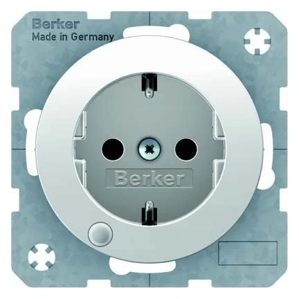 Hager – Toma Current SCHUKO R1/R3 LED Control Polar White Brightness - Image 1