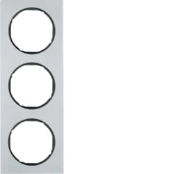 Hager r.3 – R3 Frame 3 Elements, Aluminium/Black