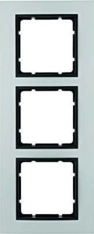 Hager B7 – Frame 3 Elements Aluminium/Anthracite Matt