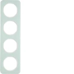 Hager 10142109 Light Switch White Glass – Light Switches (White, Glass, 294.2 mm, 81.2 mm, 1 Piece(s)) - Image 1