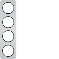 Hager R.1 – Framework R1 4 Elements Aluminium/Black