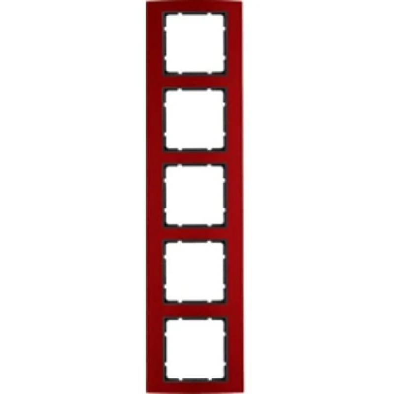Hager B3 – 5 Elements Aluminium Frame Red Anthracite - Image 1