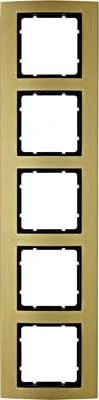 Hager B3 – Frame 5 Elements Aluminium Gold Anthracite