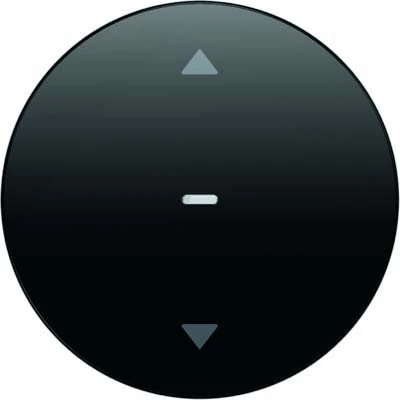 Hager R1 Single Blind Button Black