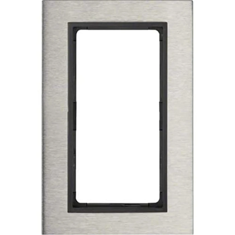 Hager B7 – Frame Keyboard KNX Polar White Stainless Steel Matte